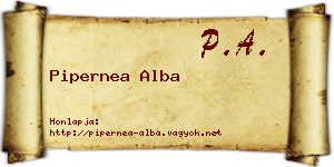 Pipernea Alba névjegykártya